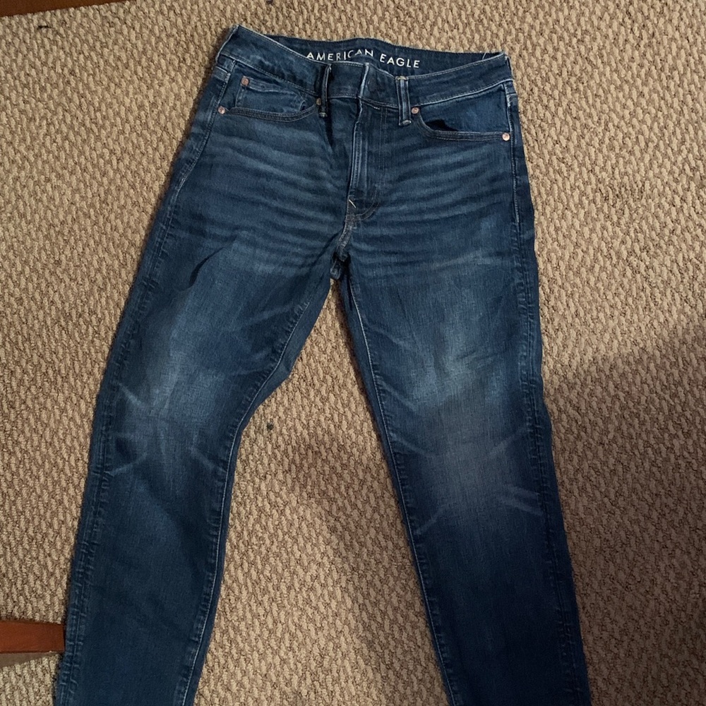 American Eagle Outfitters Dark Blue Slim Straight Jeans
